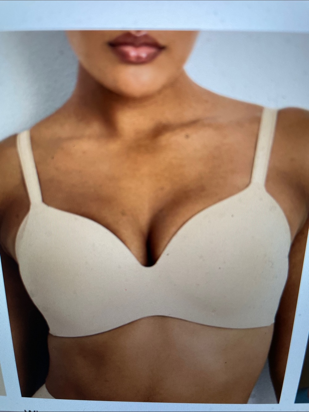 Knix wingwoman Smooth contour wireless T-Shirt Bra in Nude- new
